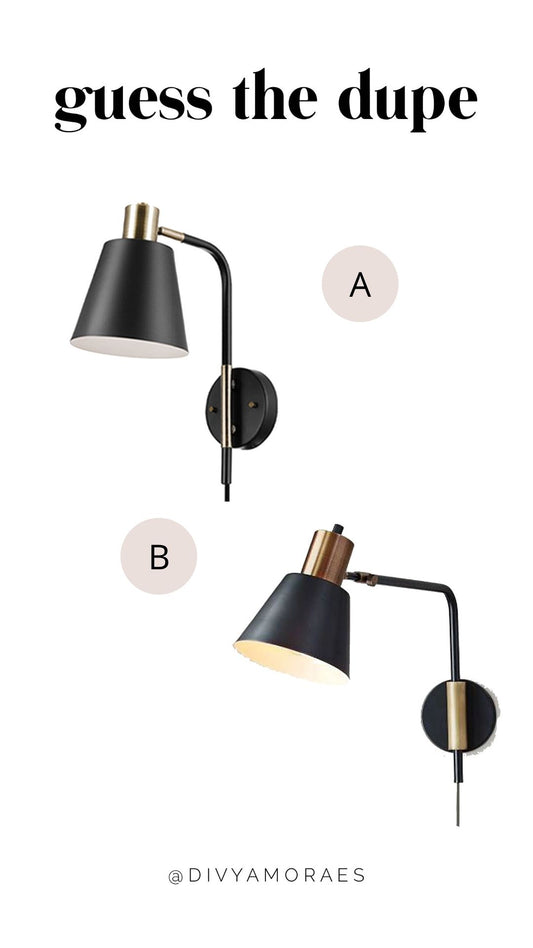 Dupe West Elm + Rejuvenation Cylinder Adjustable Sconces