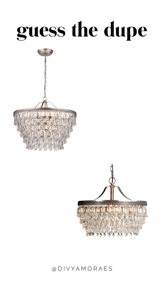 Dupe Pottery Barn Clarissa Round Chandelier