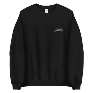 Open image in slideshow, treat yourself embroidered unisex crewneck
