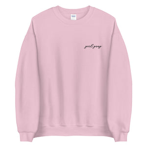 Open image in slideshow, girl gang embroidered unisex crewneck
