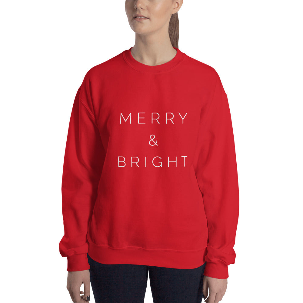 merry & bright sweatshirt