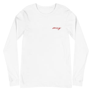 sorry embroidered long sleeve